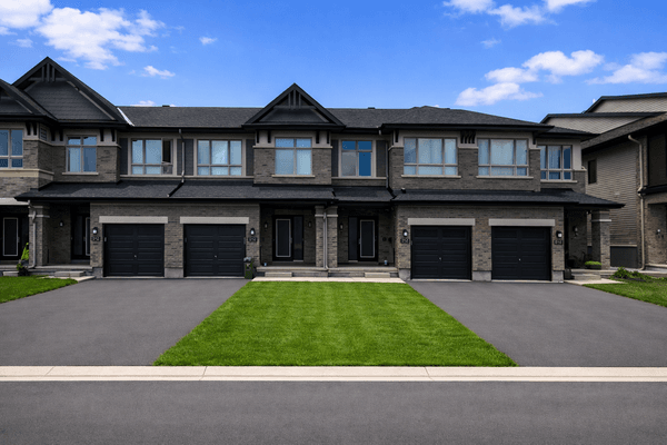 Small semi-detached residential lawn