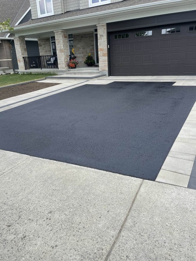Sealed residential driveway
